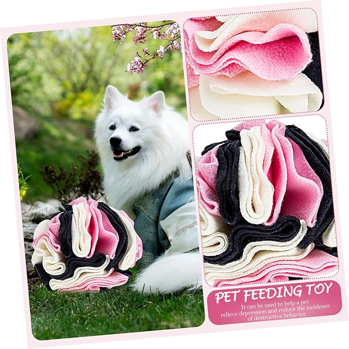 VICASKY Pet Sniffing Ball Interactive Dog Foraging for Mental Stimulation Encourages Natural Foraging Skills Reduces Boredom Leak Food Colors