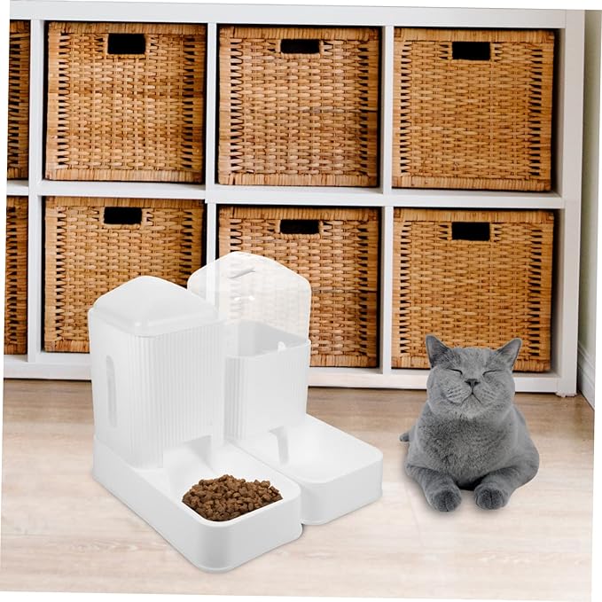 BESPORTBLE 1set Automatic Feeder Dispenser Detachable Pet Food and Water Station Lightweight and Design for Convenient Feeding and Hydration
