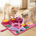 Snuffle Mat for Dogs - 15.4x15.4 Inch for Small & Medium Breeds, Cats & Rabbits | Interactive Slow Feed Sniff Mat with Non-Slip Bottom to Encourage Natural Foraging & Calming