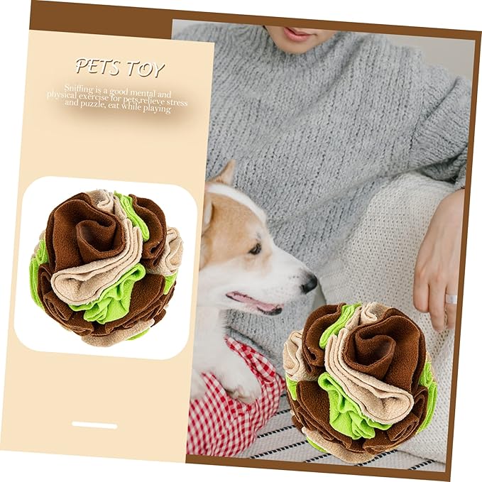 YARNOW Dog Sniffing Ball Pet Food Leakage Toy for Slow Eating and Engaging Playtime Upgraded Sniffing Ball for Puppies and Dogs for Indoor and Outdoor Fun