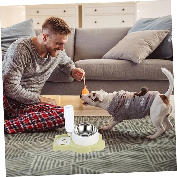 Milisten Pet Automatic Water Feeder Neck Protection Multi-Function Cat Food Bowl for Dogs and Easy to Use Pet Supply