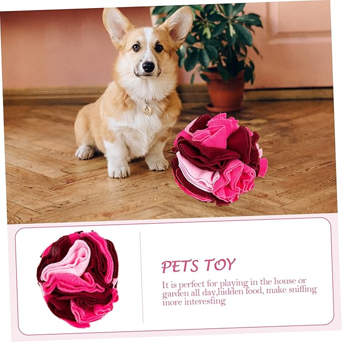 Pet Sniffing Ball Dog Foraging Ball Hidden Treats Puppy Teething Toy Pet Supplies