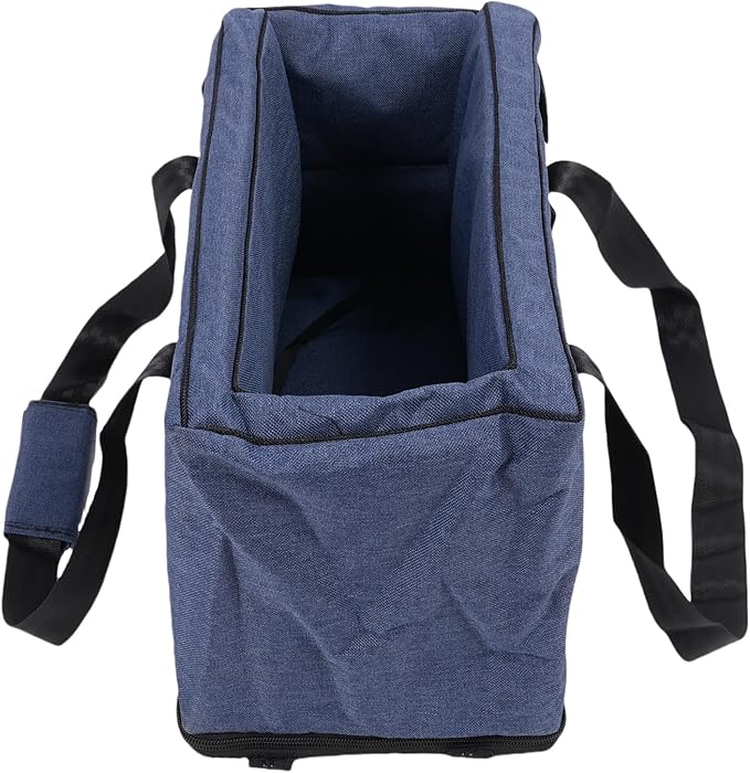 Pet Car Seat Booster for Small Dogs and Cats, Detachable Washable Dog Travel Bed with Safety Harness - Comfortable Elevated View and Multipurpose Carrier for Travel and Home Use