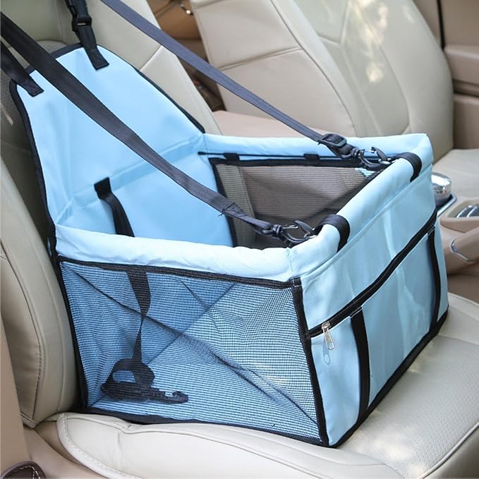 Pet Carrier Bag for Dogs and Cats Dog Car Booster Seat Travel Safety Seat Pet Carrier Bag Dog Car Set Hang Bag Waterproof Non-Slip with Storage Bag