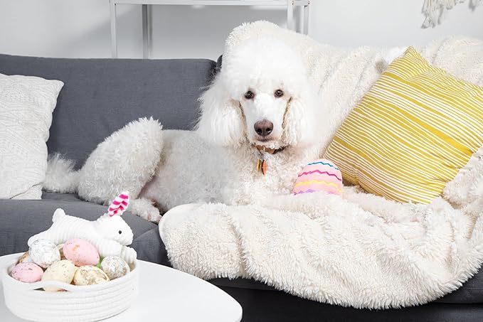 Midlee Easter Egg Plush Dog Toy - Pink (Large)