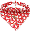 Elegant Little Tail Dog Bandana for Christmas - 1PC Adjustable Soft Washable Square Dog Scarf for Small to Large Dogs