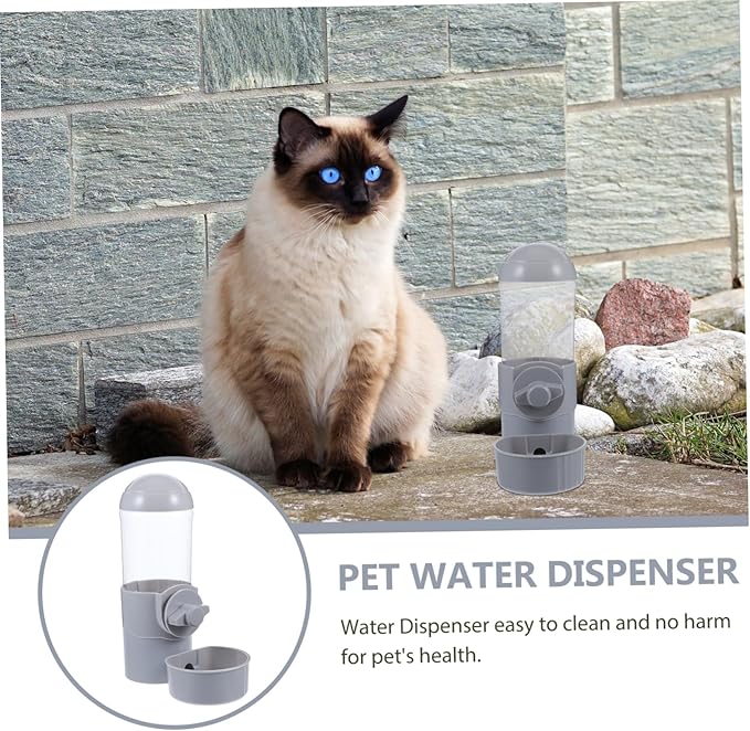 Automatic Dog Water Dispenser Capacity Pet Feeder Easy to Use Cat Water Bowl Leak-Resistant and Cats for Home and Pet Cages