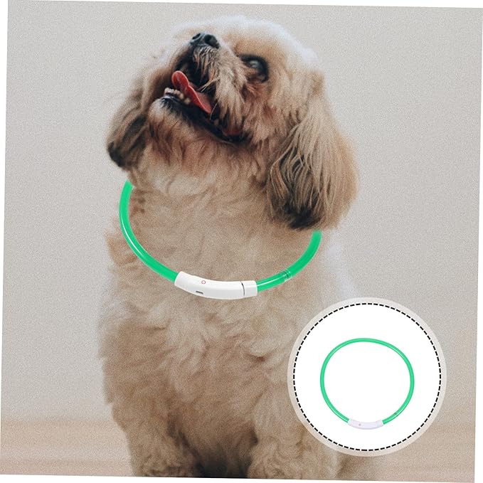 Sosoport Led Dog Collar USB Charging Fashionable Pet Accessory Night Visibility Collar
