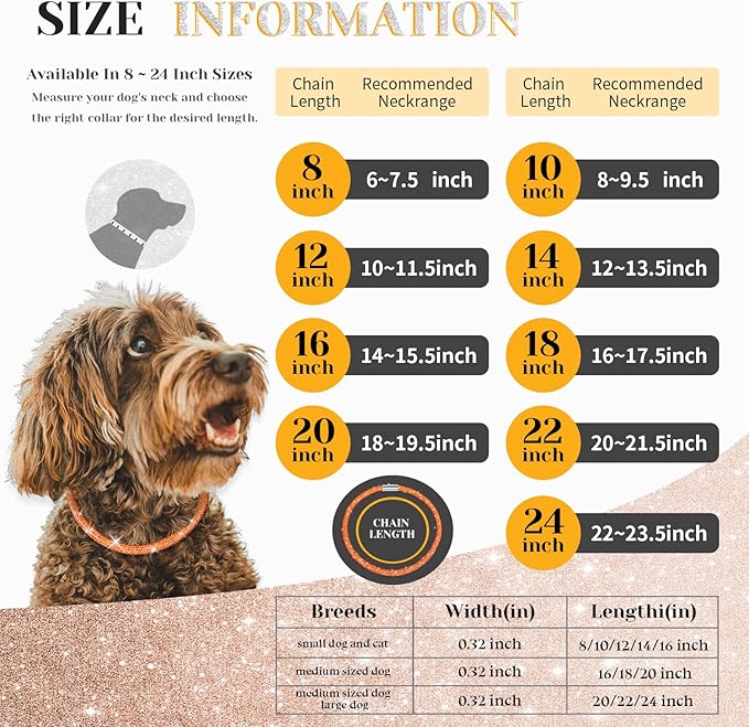 Stylish and Luxurious Diamond Dog Collar,Magnetically Absorbent Clasp,Full Diamond Design,Perfect for Wedding and Everyday Walking - Rose Red Diamons Necklace Collar for Small Dogs,14''
