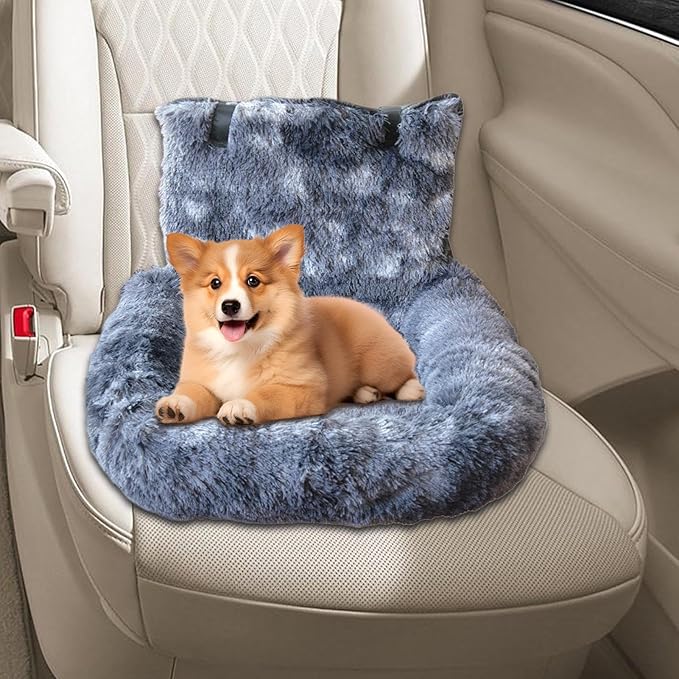 Pet Car Seat - Soft Dog Car Seat Boosters - Washable Cushion Comfortable Travel Bed for Vehicle Truck Camping Adventures Vet Visit Daily Commuting Traveling