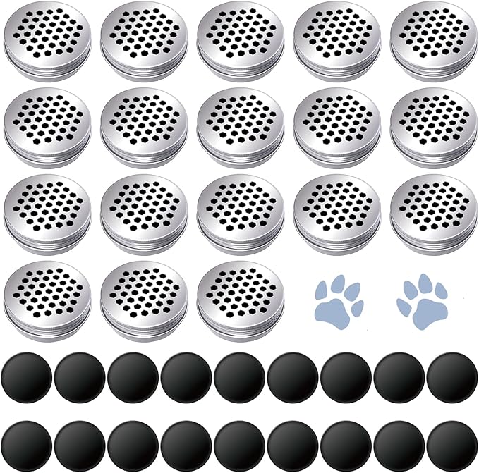 Nose Work for Dogs, Dog Scent Training Kit Magnetic Scent Work Tins Training Kits, Dogs Smell Training Kit Aluminum Cans with Lids, Dog Nose Work Containers (18 Pack)