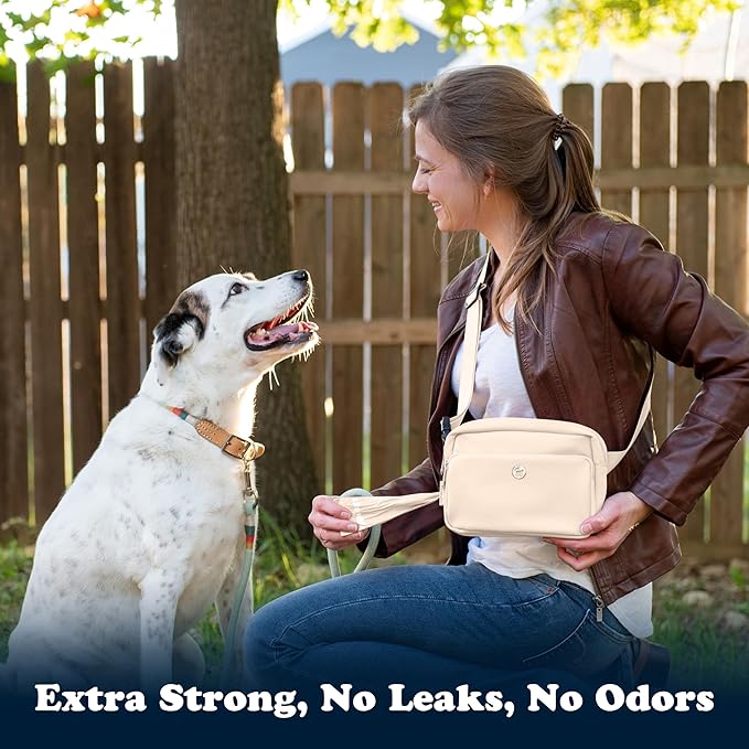 Puppington Certified Home Compostable Poop Bags - ASTM D6400 Compliant - 180 Extra Thick Bags - Plant Based - Pairs with Puppington 3-in-1 Bag & Fits all Standard Poop Bag Dispensers (Vanilla Cream)