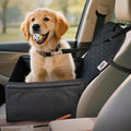 PAWISE Dog Front Seat Cover for Car,2-in-1 Full Protection Dog Car Seat Cover with Safety Belt, Waterproof Single Pet Seat Cover,Fits Trucks, SUVs, Jeep