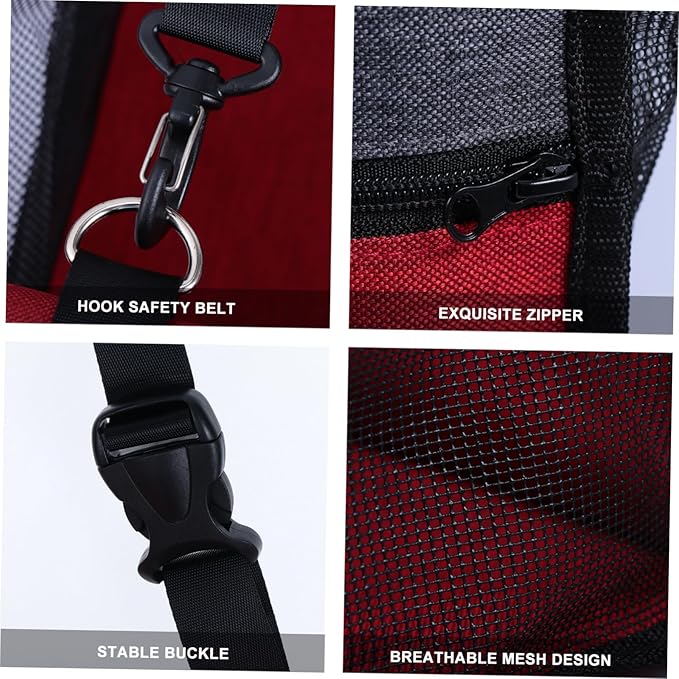 BESPORTBLE Pet Dog and Cat Car Seat Breathable Vehicle Seat Cover for Dogs and Cats Safety Leash for Traveling Pets