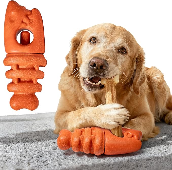 Bully Stick Holder for Aggressive Chewers,Dog Toys to Keep Them Busy,Bully Sticks Holder to Prevent Choking,Dog Chew Holder Fit Various Bully Sticks and Dog Sizes,Gift for Dogs