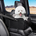 Center Console Dog Car Seat,Pet Puppy Car Seat,Middle Console Dog Armrest Booster Seat for Small Dogs(Black)