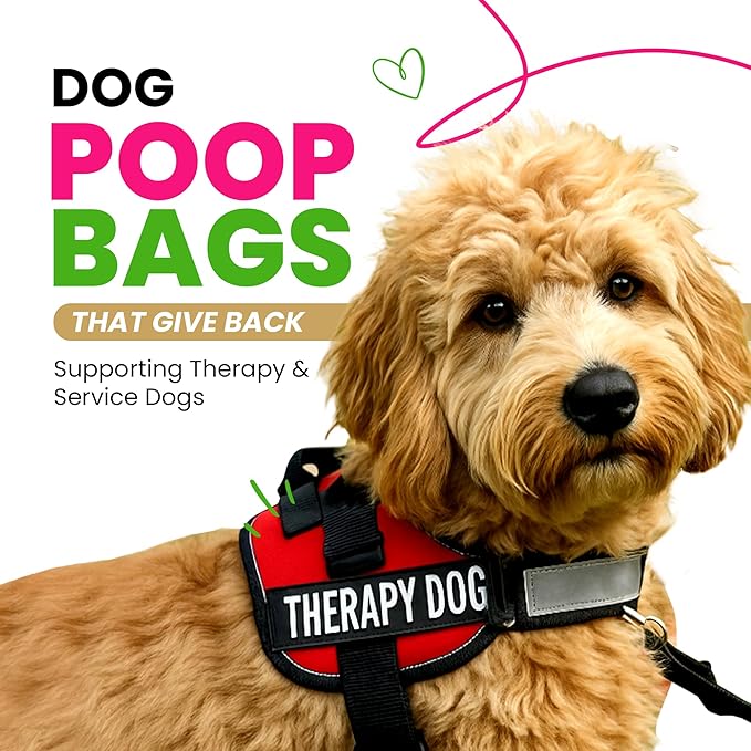 Dog Poop Bags 120 Count – Leakproof, Extra Thick & Easy Open | Unscented Plant-Based PLA + PBAT, Fits All Dispensers | Funny Hey Stinky Design – $1 Donated to Service & Therapy Dogs