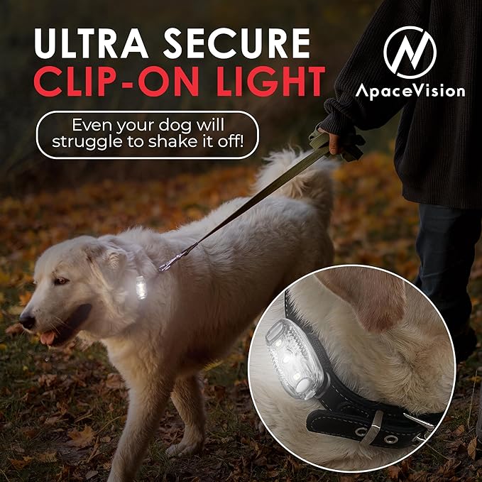 EverLightFX USB Rechargeable LED Safety Light (2 Pack) by Apace - Super Bright Bike Tail Light Works Brilliantly as Running Light for Joggers, Pets, Bicycle Strobe or Rear Clip On Lights