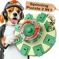KADTC 2 Levels of Challenge Dog Puzzle Feeder Toy U.S. Brand & Design Spin-to-Release Treat Dispenser For Small Medium Large Dogs Boredom Buster Mental Stimulation Enrichment Slow Feeding Puzzles Toys