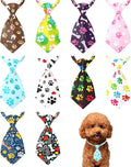 PET SHOW 10pcs Pack Paw Small Dog Ties Neckties for Doggies Cats Adjustable Holiday Birthday Grooming Accessories Neck Ties Bowties Girl Boy Festival Wedding Costumes Puppies Photography Party Gift