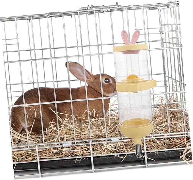 Kisangel Large Capacity Pet Water Dispenser Dog and Cat Waterer No Spill Feeder for Cages Pet Friendly Design
