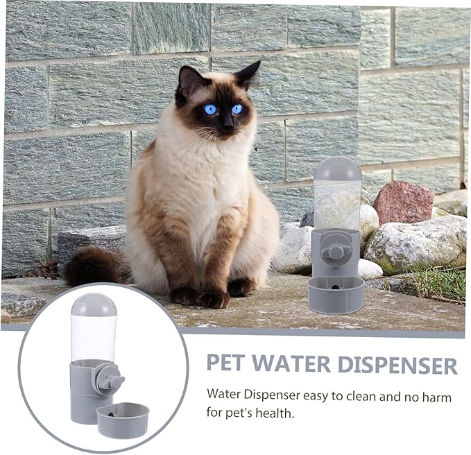 Hanging Dog Water Feeder Automatic Pet Water Dispenser Stable and Cats Easy to Install Capacity for Home Use and Pet Cages