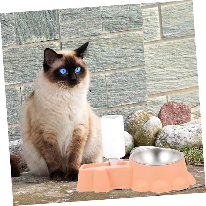 Kisangel Automatic Dog Food and Water Dispenser Bowl Pet Feeding for Puppies and Dogs Non- Design and Pet Stores
