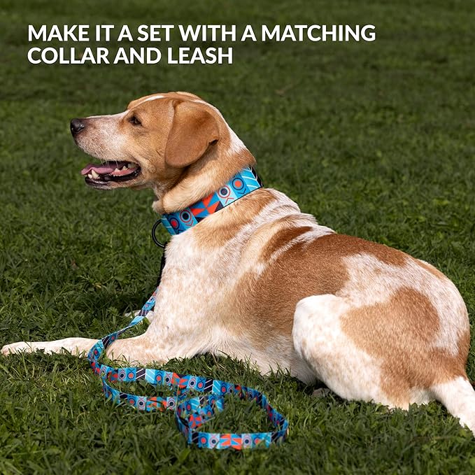 CollarDirect Dog Muzzle - Updated Design Adjustable Soft Breathable Tribal Nylon Dog Mouth Guard Cover for Small, Medium and Large Dogs, Anti Chewing, Barking & Biting (L/XL, Pattern 2)