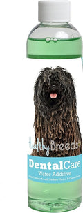 Healthy Breeds Dog Dental Care Water Additive for Pulik - Helps Freshen Breath, Reduce Plaque & Control Tartar - Mint Flavor - 8 oz