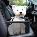 Dog Car Seat,Travel Carrier Dog Booster Cage,Breathable Car Seat for Dogs Design with Adjustable Seat Strap and Internal Foam,Travel Dog Car Seats Perfect for Small Dogs,Black