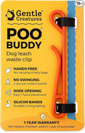 GENTLE CREATURES Poo Buddy - No Swinging Dog Poop Bag Holder For Leash - Hands Free Dog Waste Clip For Hiking - Leash Attachment