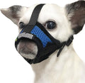 Dog Muzzle for Small Dogs XS for Grooming Barking Chewing, Barkless Soft Mesh Muzzles to Prevent Eating Poops,Best for Aggressive Dogs(Comfy-Blue)