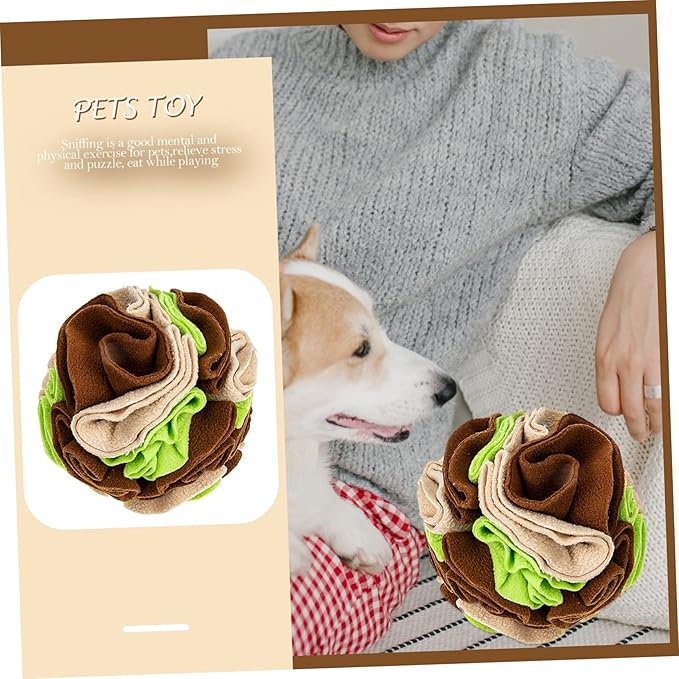 Upgraded PET Sniff Ball for Dogs Interactive Sniffing Training Toy Food Leakage Feeding Ball Engaging Puzzle Toy for Interactive Play Suitable for Breeds