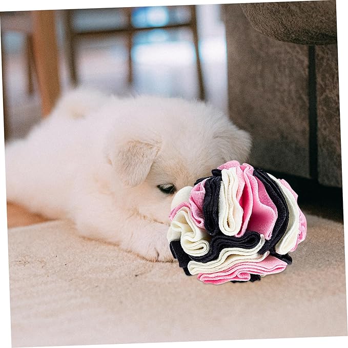 Happyyami Interactive Sniffing Toy for Dogs Slow Pet Food Leakage Puzzle for Curiosity and Intestinal Health Washable and Reusable