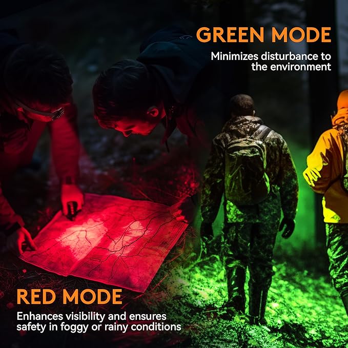 Yls Running Lights for Runners, Rechargeable Clip on Light with 12 Lighting Modes, LED Night Safety-Light for Walking, Camping, Hiking, Jogging, Outdoor Adventure, Green
