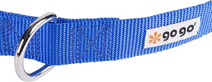 GOGO Pet Products Comfy Nylon 1-Inch Adjustable Pet Collar, Large, Blue