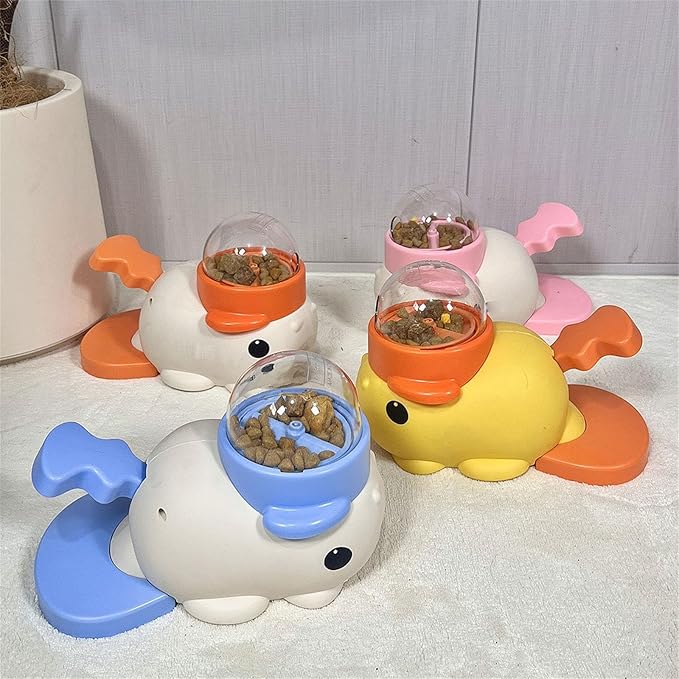 PANGBOER Fish Press Activated Pet Treat Dispenser For Dog Food Release Encourages Indoor Exercise And Mental