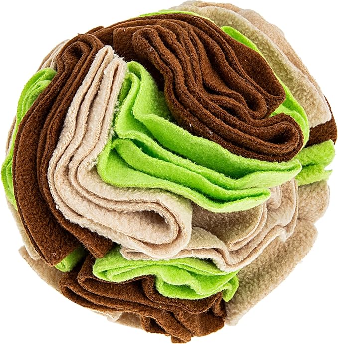 Happyyami Pet Dog Sniff Training Ball Interactive Chewing Toy for Dogs Slow Feeder Puzzle Ball Hidden Treats Polar Fleece Material for Indoor and