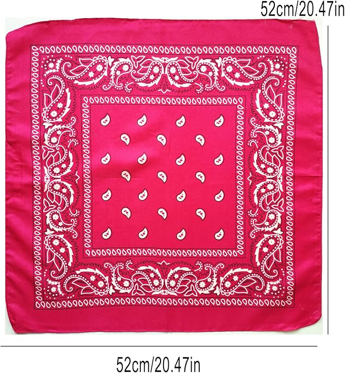 Dog and Cat Cowboy Hat With Bandana Scarf - Mini Pet Costume for Holiday, Halloween, Party Decoration (Rose Red-Style2, Small)