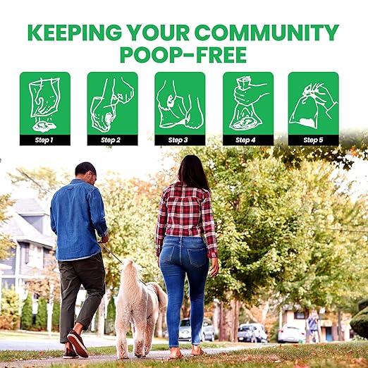Case of 6000 Pet Waste Bags on Roll (30 Rolls of 200 bags per roll) Dog Waste Station Bags for HOA, Residential, commercial roll bag for Poop Station Dispensers