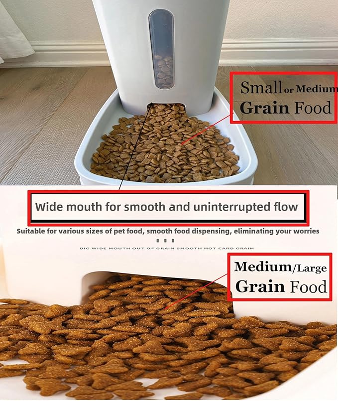 Automatic Dog Feeder and Cat Water Dispenser Set DogWater Bowl Dispenser for Cat Food Dispenser Automatic Water Dispenser for Dogs Cats Large Capacity Auto Refill Pet Feeder
