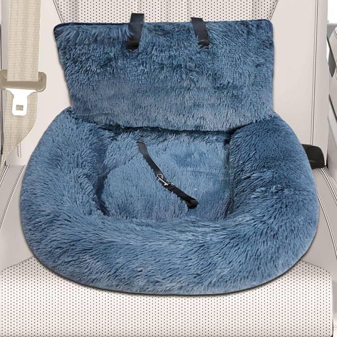 Dog Car Seat | Soft Dog Car Seat Boosters - Non-Slip Travel Bed Pet Cushion for Traveling Camping Kitten Road Trip Daily Commuting Vet Visit Adventures