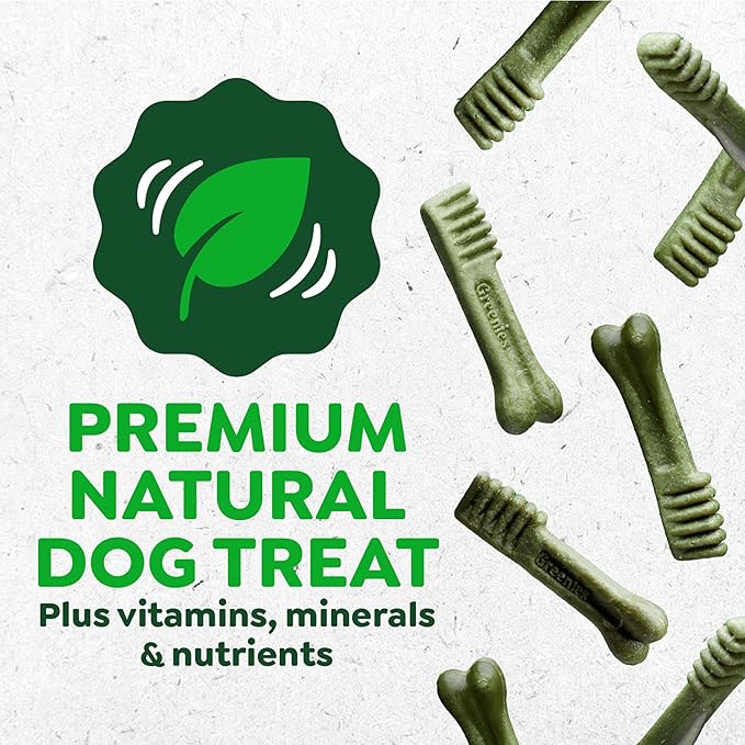 Greenies Veterinarian-Recommended Natural Dental Dog Treats Teenie Size, Original Flavor, 54 oz. Pack, 192 Count