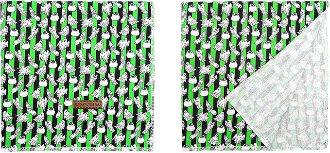 Elegant Little Tail Dog Bandana, Fall Halloween Adjustable Scarf Handkerchief Bib for Small Large Dogs, Boy Girl Square Kerchief