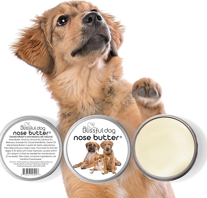 The Blissful Dog Mixed Breed Unscented Nose Butter - Dog Nose Butter, 8 Ounce