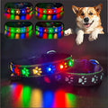 Dog Collar with Lights, 15 Lighting Modes Silicone Pet Collar, USB C Rechargeable LED Dog Collar for Night Safety, Adjustable Soft Glowing Collar for Dogs (PW-Black Pro, L(19.7-23.6"))