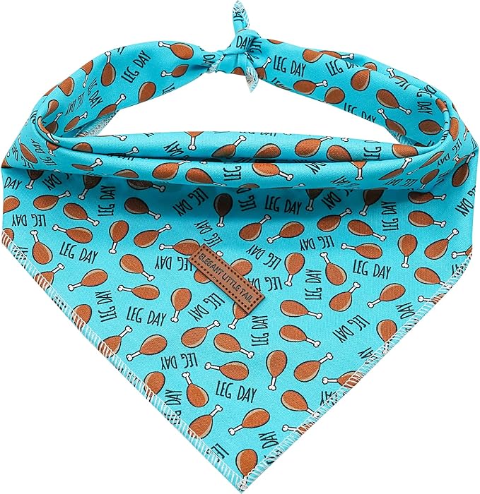 Elegant little tail Dog Bandana, Thanksgiving Dog Bandana 1PC Dog Bandanas Holiday Bib Scarf Soft Washable Square Dog Scarf Adjustable Dog Kerchief for Small Medium Large Dogs