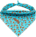 Elegant little tail Dog Bandana, Thanksgiving Dog Bandana 1PC Dog Bandanas Holiday Bib Scarf Soft Washable Square Dog Scarf Adjustable Dog Kerchief for Small Medium Large Dogs