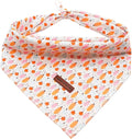 Elegant Little Tail Fall Dog Bandana - Halloween Bib Scarf for Girl Boy Dogs - Soft Washable Square Adjustable Kerchief for Small Medium Large Dogs