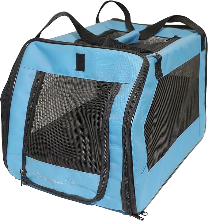 Rosewood Options Pet Car Seat Carrier, Medium, Aqua
